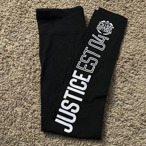 justice girl leggings